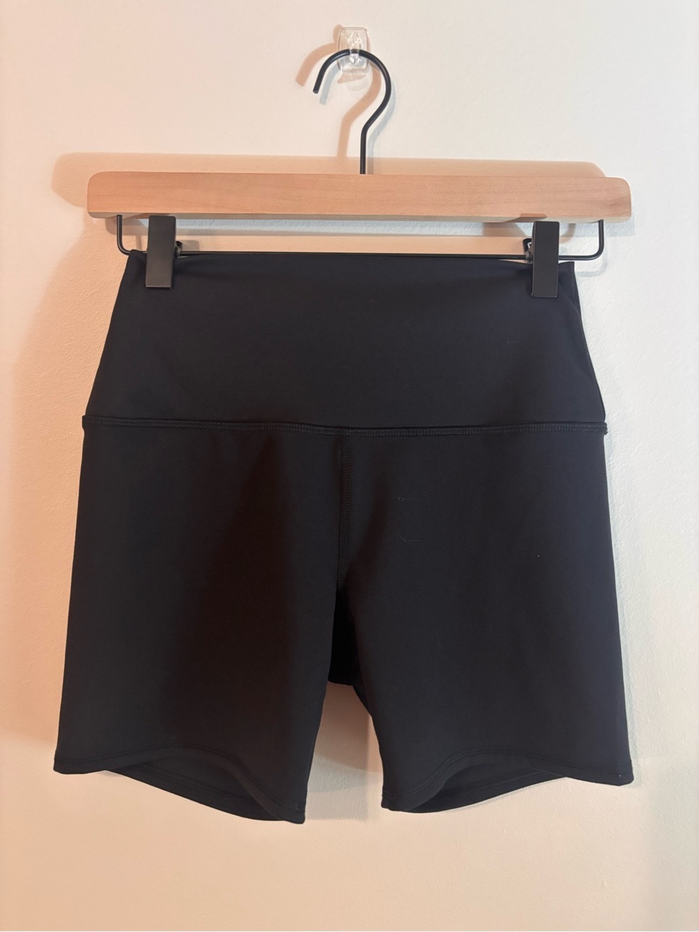 Women’s Black High-Waist Active Shorts